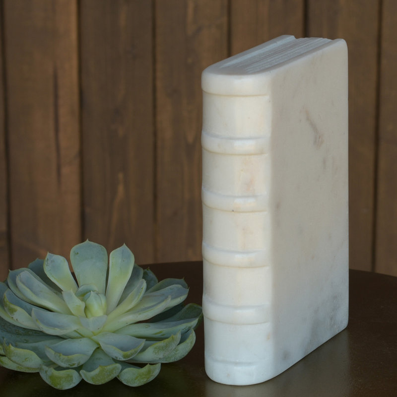 Geona Marble Decorative Book, 6" H x 4" W x 1.5" D