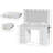Large Size Makeup Vanity With Lights, Built-in Outlet, 7 Drawers-1953177518