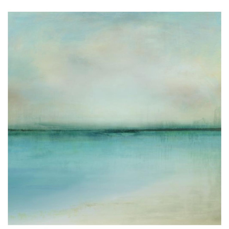 Cool Ocean Print by Guseul Park, 30" H x 30" W, Glass Coat