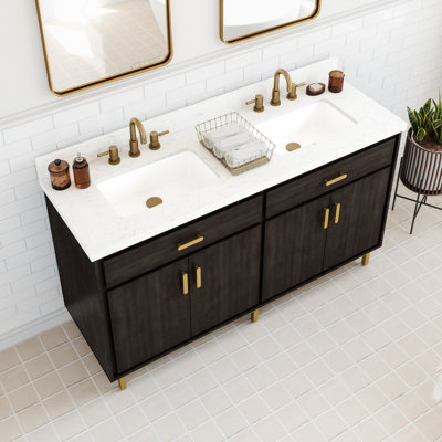 Fletcher 60"" Double Bathroom Vanity Set -  Scott Living, SL60FCV