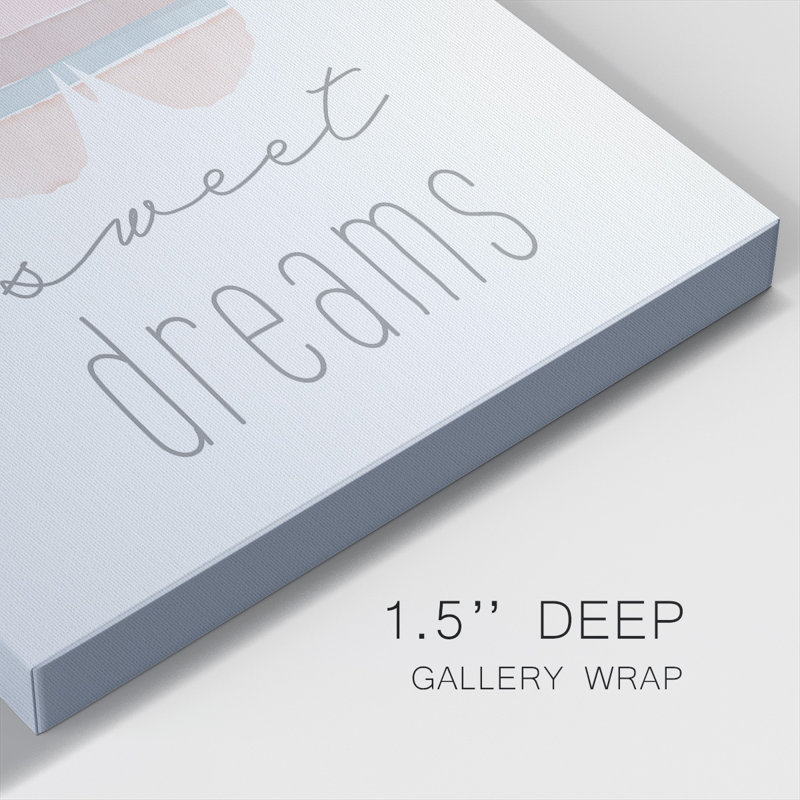 Sweet Dreams On Canvas, art textuel, H 16 po x l 16 po x P 1,5 po