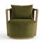 Fauteuil pivotant vert Gosport-2039674895