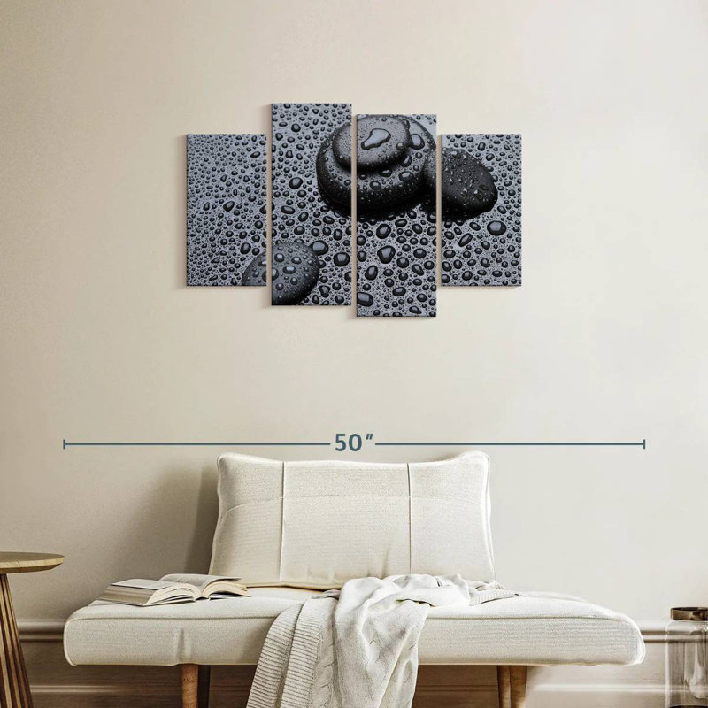 Kerrick Dewy - pierres noires, H 22 po x l 36 po