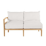Santa Barbara 57.5" Wide Teak Loveseat with Cushions
