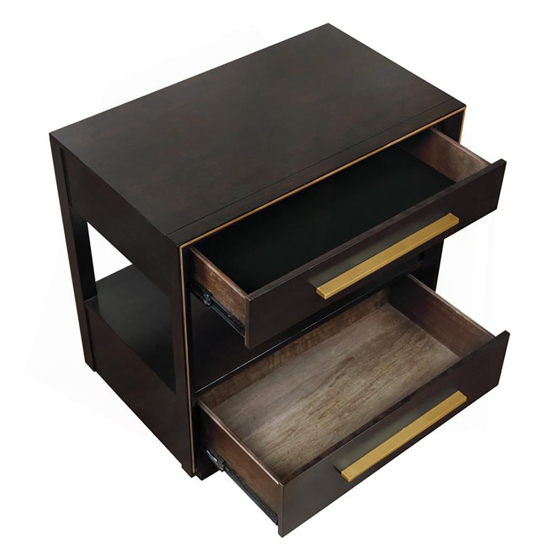 Table de chevet 2 tiroirs