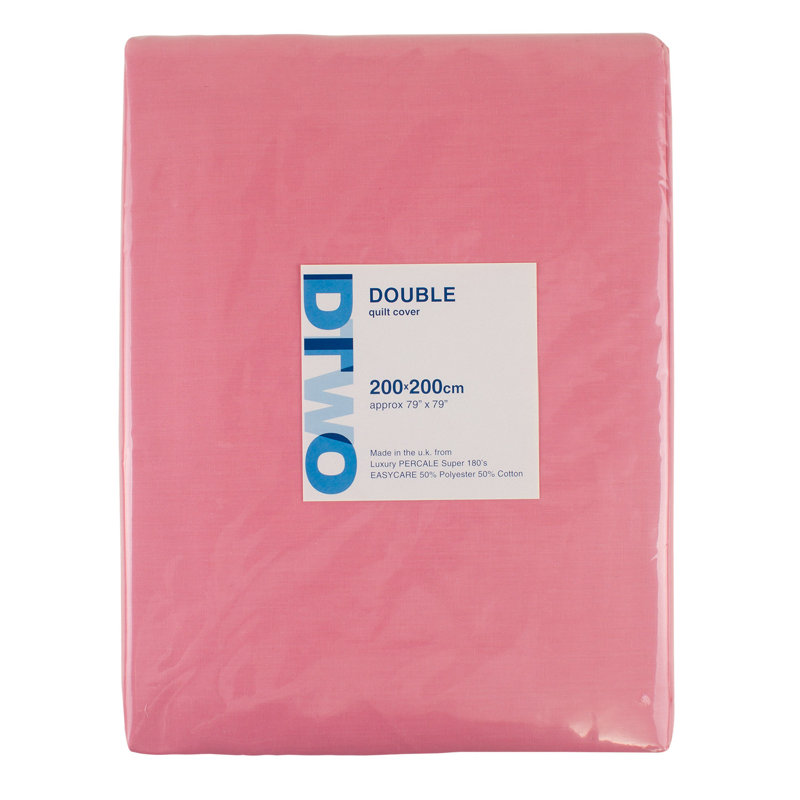 Solid Colour Duvet Cover, King Duvet Cover, Rose