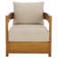 Burt Solid Acacia Wood Patio Club Chair