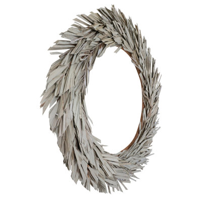 Preserved Canna Leaf Real Greenery 24'' Wreath