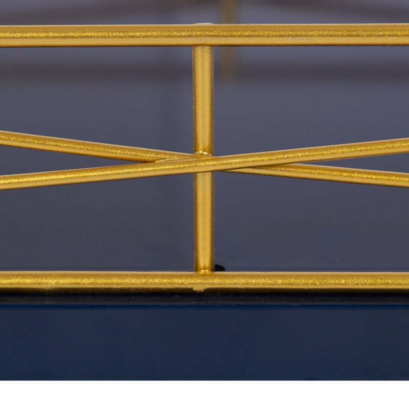 Mcnear Tray, Navy Blue/Gold