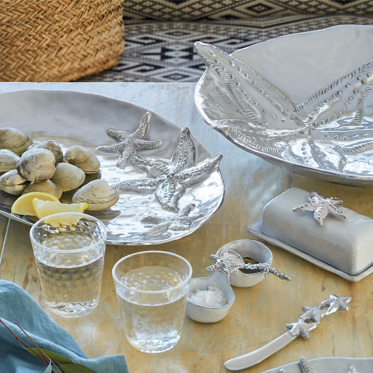 Seaside Recycled Sandcast Aluminum Bowl