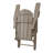 Outdoor Folding Adjustable Adirondack Chair With Cup Holder & Hideaway Ottoman-1367298864