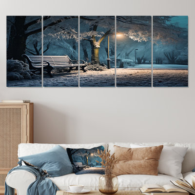 Ensemble d'art mural 5 pièces Snowy Park