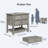 3 Piece Bedroom Dresser Set - 8 Drawer Dresser And Two 26.7''w 2-drawer Nightstand With Charging Station And Open Shelf,gray Wash