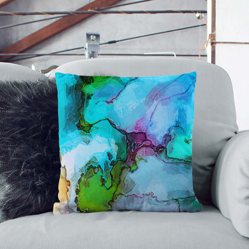 Square Throw Cushion, 55cm H x 55cm W x 20cm D