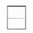 56"-60"W*72" H Semi-Frameless Double Sliding Shower Door, Shower Door, 1/4" (6Mm) Thick SGCC Tempered Glass Door-123404433
