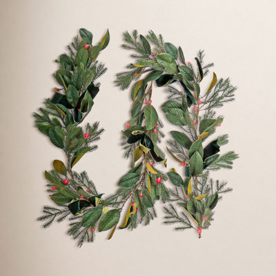 108" Pre-Lit Magnolia Pine Bow Garland