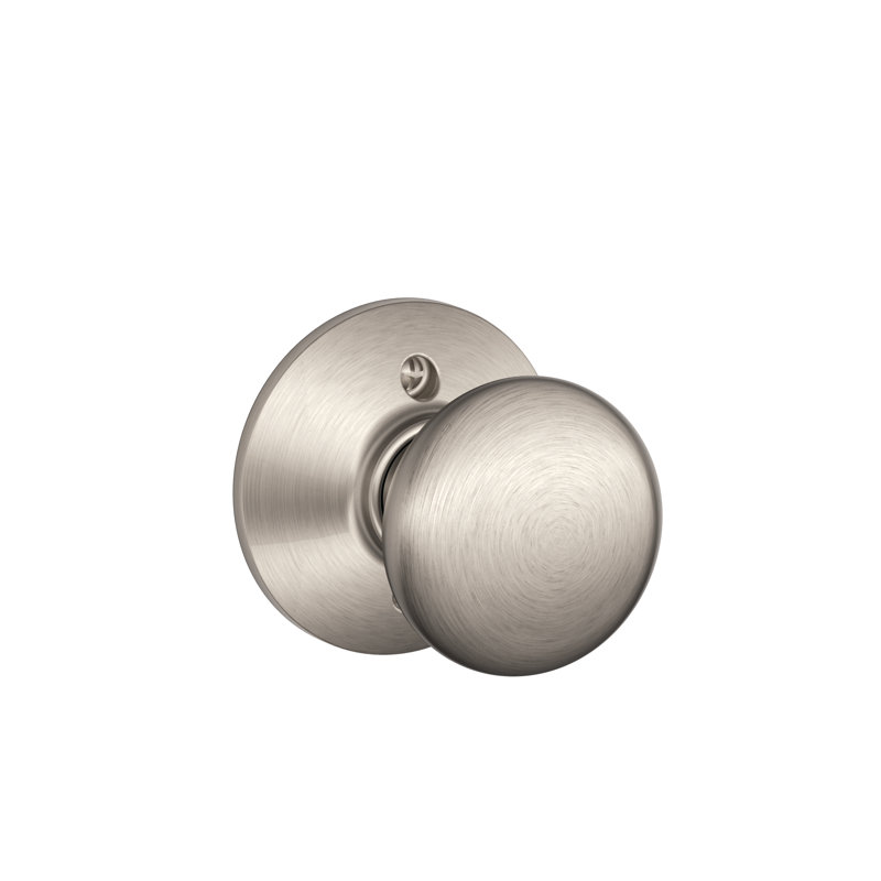 Plymouth Non-Turning Single Dummy Knob, Satin Nickel