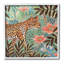 Léopard et fleurs de la jungle, estampe numérique encadrée par Elizabeth Tyndall-98908445-98908444