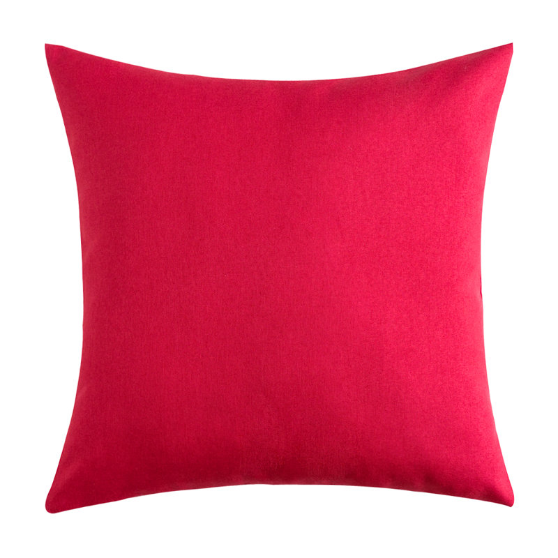 Shag Outdoor Reversible Throw Pillow, Red