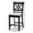 Esfira Upholstered Counter Stool with Solid Wood Frame-430874419