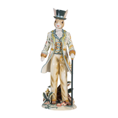 Fitz and Floyd Dapper Rabbits Male Figurine
