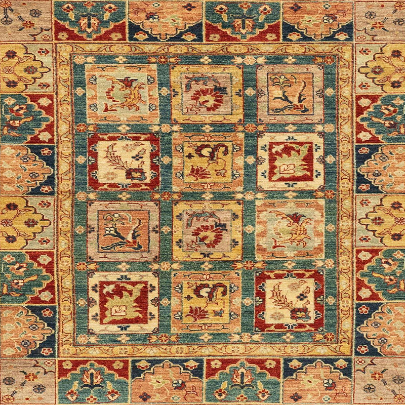 Oriental Indoor Rug, Square 4'