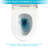 Ceramic Toilet With Fully Glazed Interior - Prevents Bacterial Growth High , Long-Lasting Performance
