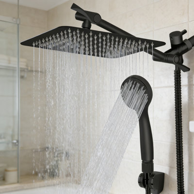 Pomme de douche à haute pression avec pomme de douche à main combinée