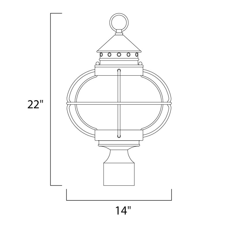 Smithboro Seeded Lantern Head, Large