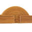 Cypress Free Form Rattan Mirror