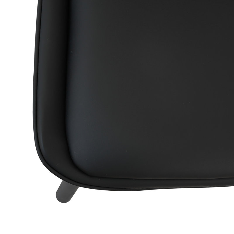 Chaise de salle à manger rembourrée Juvan, Noir