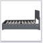 Lit plateforme tapissier avec 2 tiroirs et 1 lit gigogne-2111812697-2111812696