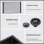 Farmhouse Sink - Évier de cuisine 27 po x 21 po x 10 po à tablier frontal en acier inoxydable de calibre 16