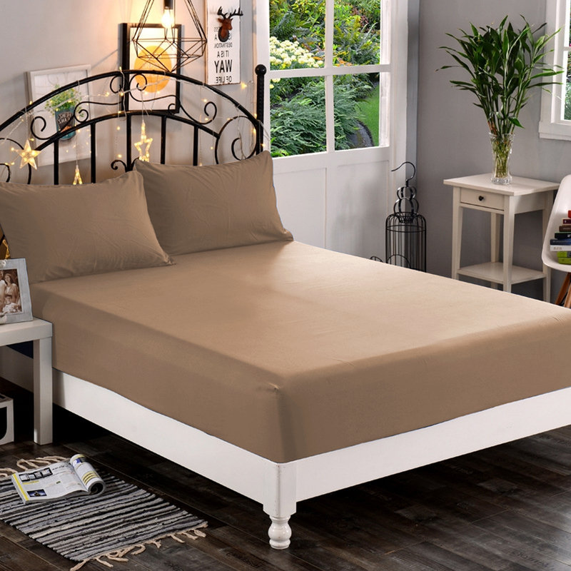 Microfiber Fitted Sheet, California King Fitted Sheet, Gray