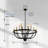 18-Light Black Chandelier 