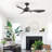 47" 3 ABS Blade Modern Classic Ceiling Fan Light With Three-Tone Lighting, Remote Control Adjustment, And Timing Function-2091732324
