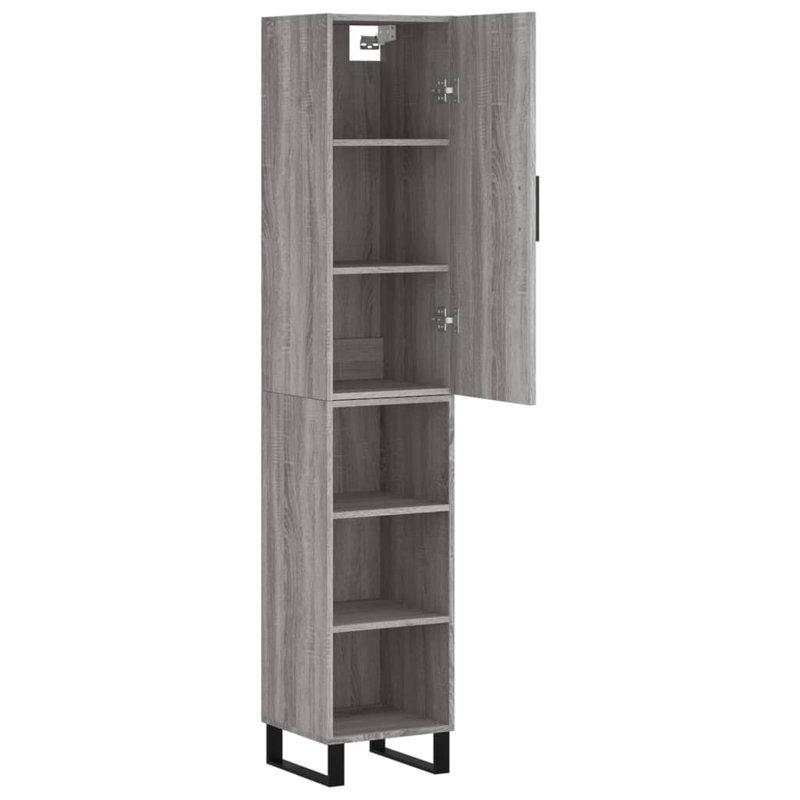 Navera 34.5 cm W Highboard, Grey Sonoma