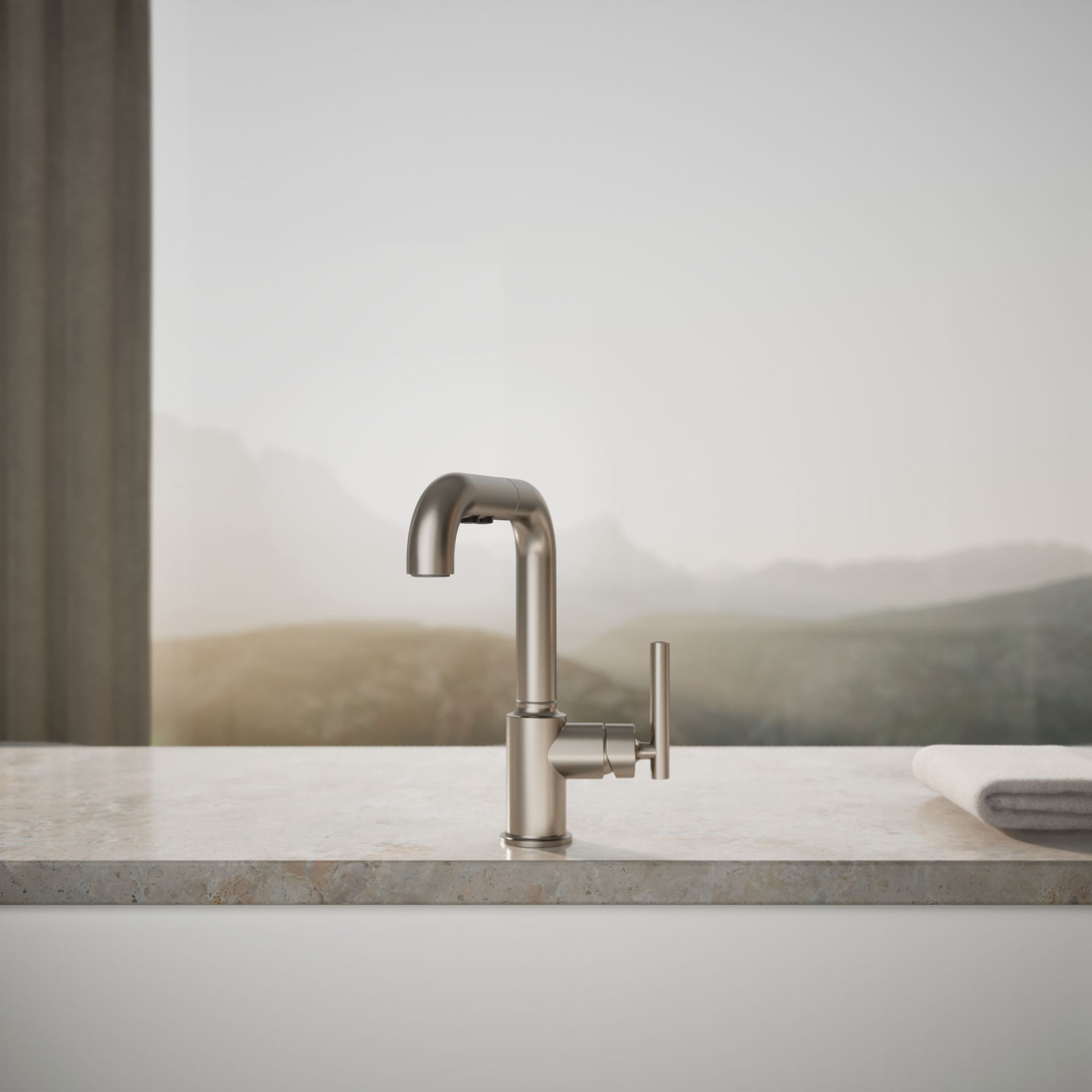 Purist Kitchen Faucet, Vibrant Stainless