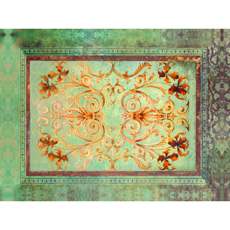 Tapisserie bleue - impression sur toile tendue, H 36 po x l 48 po