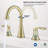 Bathroom Sink Faucet with 360°Swivel Spout and 2 Handles-120650259