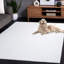 Tapis ivoire en polyester tissé à la machine Ayane-107282611