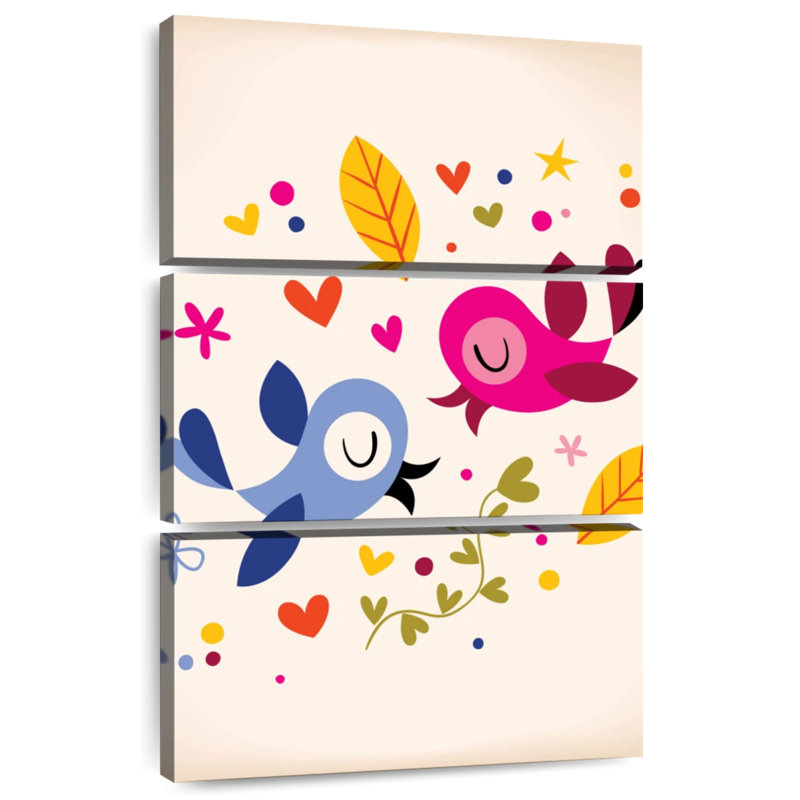 Brampt Bird Soulmates, 45" H x 28" W