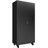 Heavy Duty Metal Storage Cabinet with Doors and Wheels, 71" Tall Garage Cabinet with 4 Adjustable Shelves, Lockable Tool Cabinet with Pegboard & 8 Hooks, Black Steel Storage Cabinet for Garage