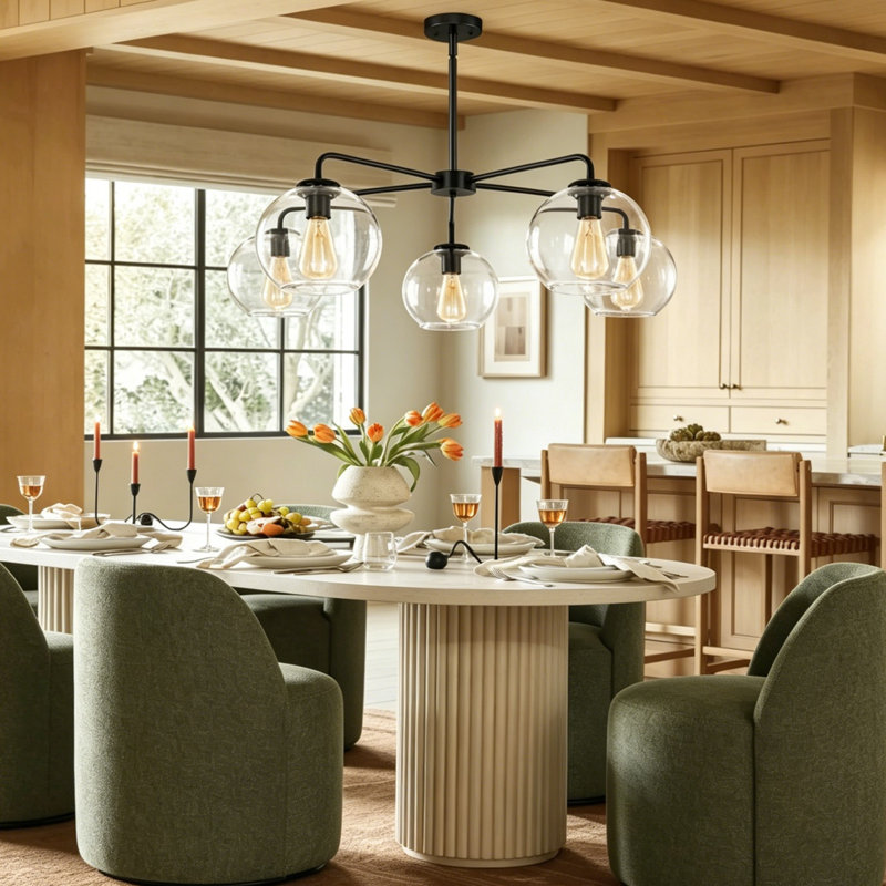 Royelle 5-Light Chandelier, Noir