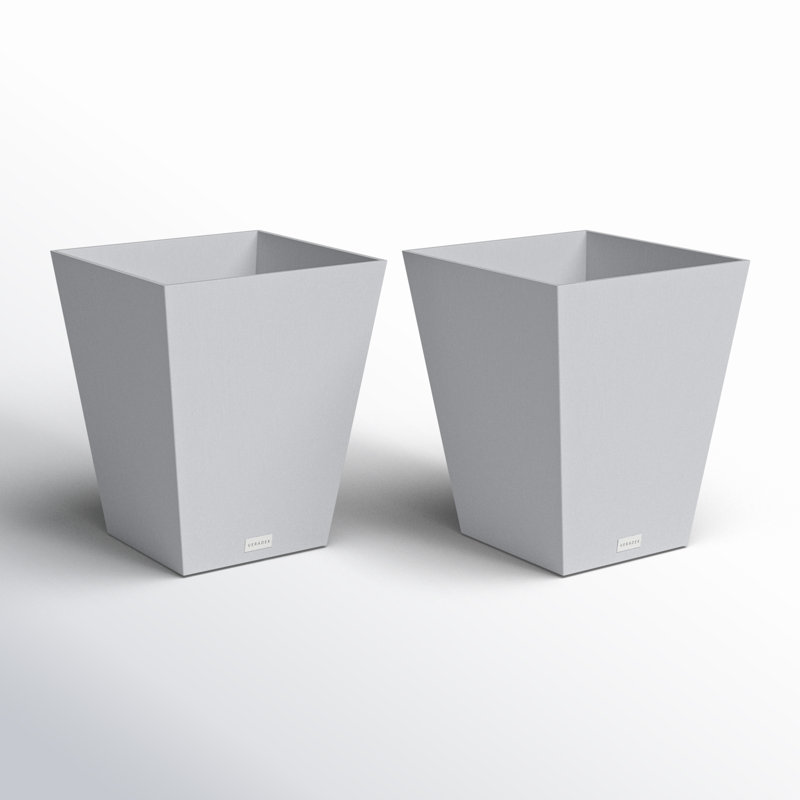 Pure Series Nobleton Planter, Charcoal Gray, 22" H x 19" W x 19" D, 2