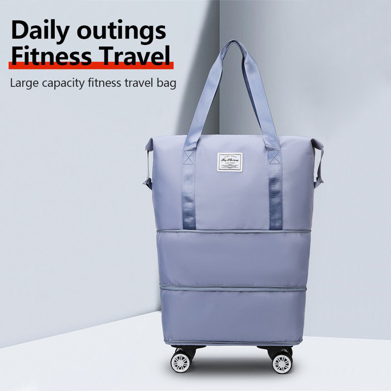 Valise légère pliable extensible à roulettes