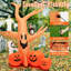 Arbre gonflable d'Halloween avec citrouilles