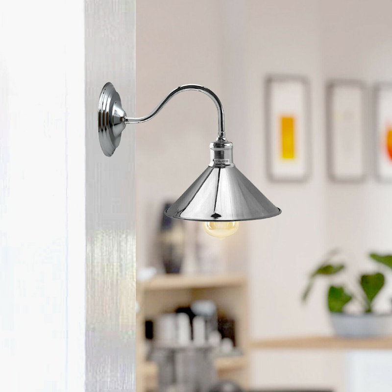 Clementina Armed Sconce, No, Chrome