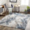 Allegro-Abstract Modern Marble Look Living Dining Bedroom Rug