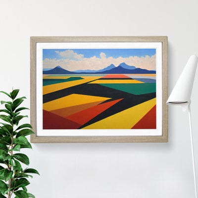 Abstract Meadow Landscape Vol.3 - Framed Print